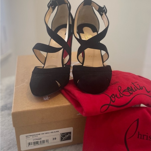 Christian Louboutin Estradouche • Cutout Suede Pumps • Size 39 • Never Worn! - Picture 5 of 5